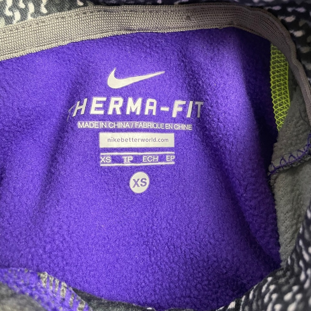 EUC Nike Pull Over Hoodie Purple/ Gray Size XS - Picture 10 of 10